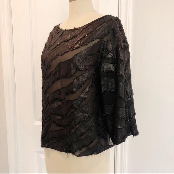 IRO Ornela Burnout Silk Blend Top - Picture 11 of 11